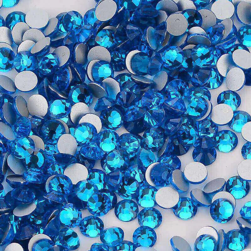 Capri Blue Rhinestones