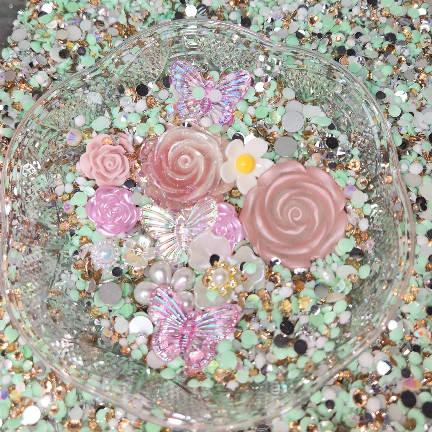 Seafoam Fairy Rhinestone Mix (30oz Tumbler)