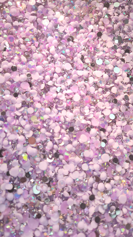 Purple Abyss Rhinestone Mix