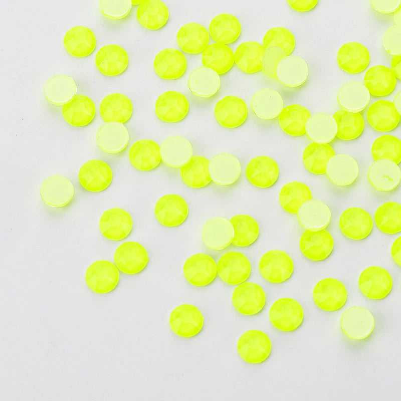 High Quality Neon Yellow Rhinestones