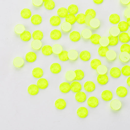 High Quality Neon Yellow Rhinestones