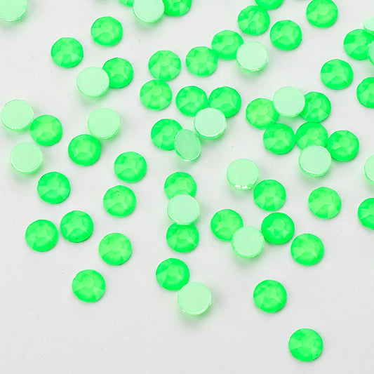 High Quality Neon Green Rhinestones