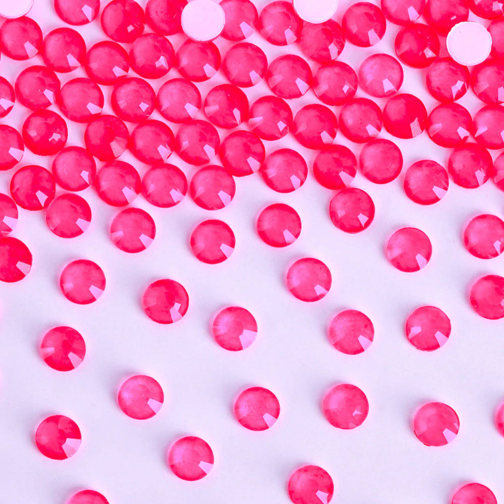 High Quality Neon Pink Rhinestones