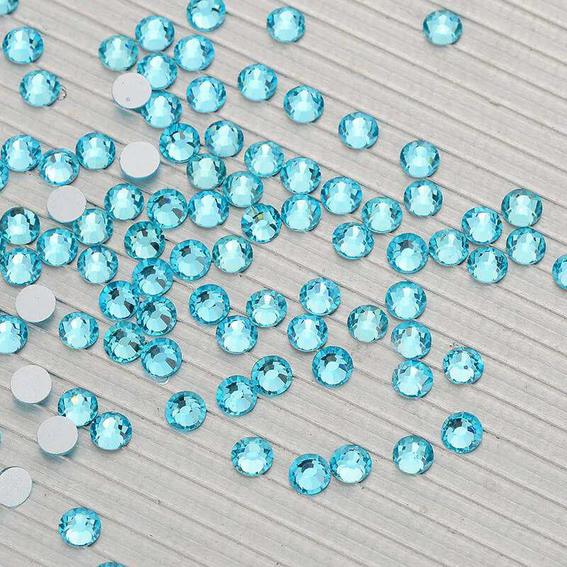 High Quality Aquamarine Rhinestones